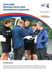 Running a local coach development programme - sports coach UK