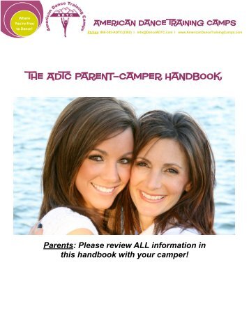 The ADTC Parent-Camper Handbook - American Dance Training ...