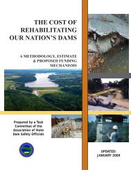The Cost of Rehabilitating Our Nation's Dams. A Methodology ...