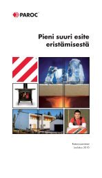 Pieni suuri esite eristÃ¤misestÃ¤ - Paroc.com