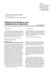Manejo de los fÃ¡rmacos en el tratamiento de la depresiÃ³n (PDF)