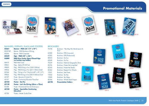 PADI Asia Pacific Product Catalogue 2008 - Aquatica