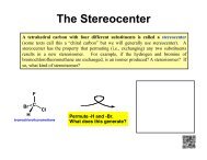 NOTES - The Stereocenter