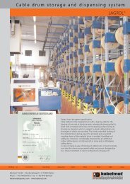 LAGROL® Cable drum storage and dispensing system