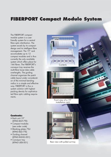 FO Fiberport compact module system - Composites