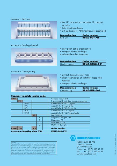 FO Fiberport compact module system - Composites