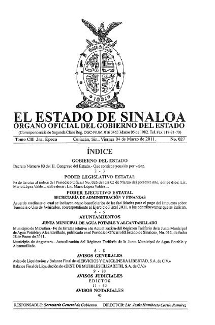 Gobierno del Estado de Sinaloa