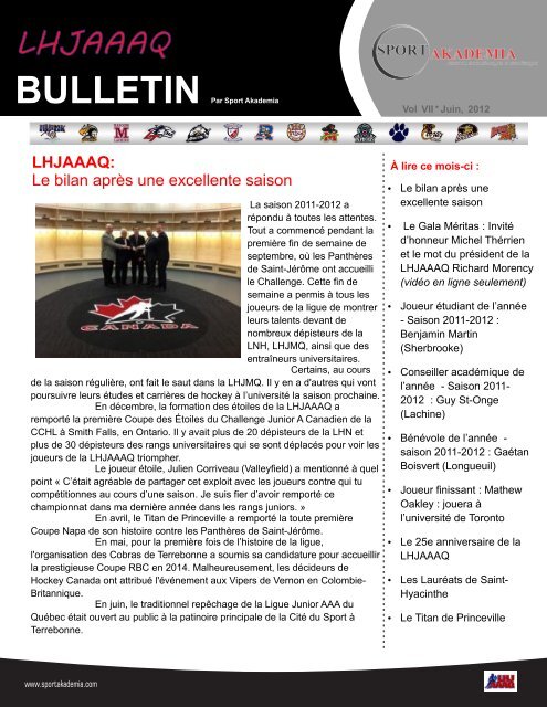 Juin - Publication Sports