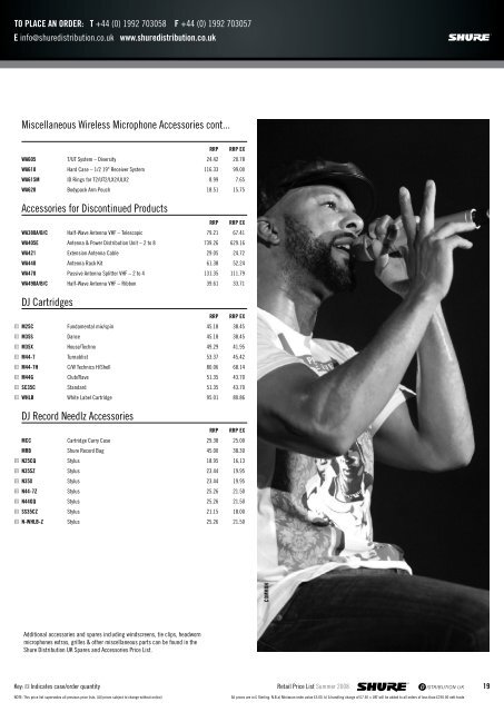 RETAIL PRICE LIST - MIDAS ProSound