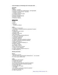 Lijst aanwezigen en afmeldingen ALV 6 december 2012 ... - NWEA