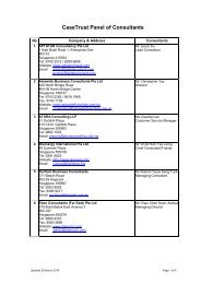 CaseTrust Panel of Consultants