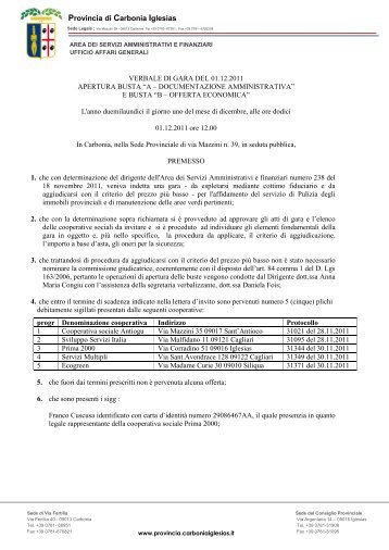 Verbale del 1 dicembre 2011.pdf - Provincia di Carbonia Iglesias