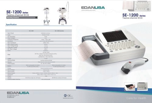 Edan SE-1200 Express Brochure - PmedicalONLINE