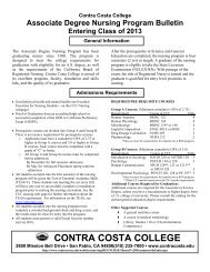 Nursing Bulletin Fall 2013.pdf - Contra Costa College