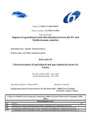 Impacts of agricultural trade liberalization between ... - Eu-Med AgPol