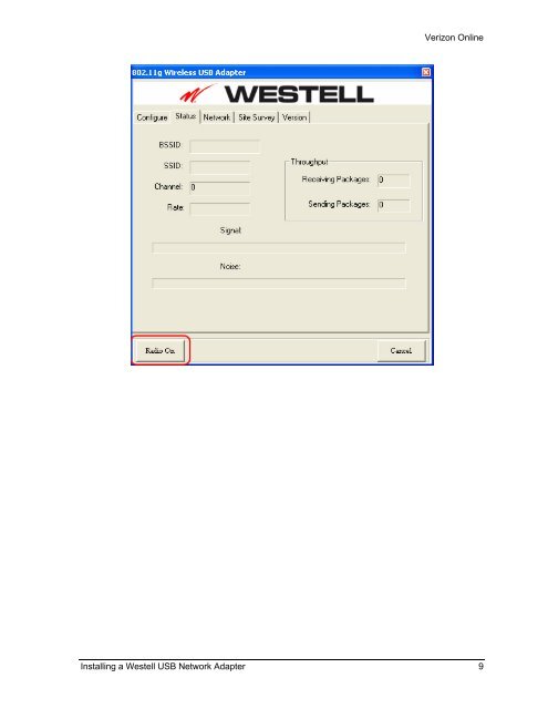 Installing a Westell USB Network Adapter - Verizon Support