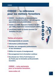 CODOC – la référence pour les métiers forestiers