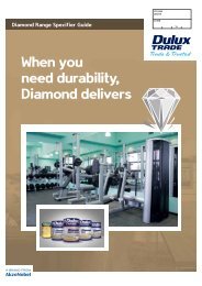 Diamond range specifier guide - Dulux Trade