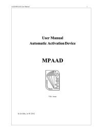User Manual Automatic Activation Device - MarS as