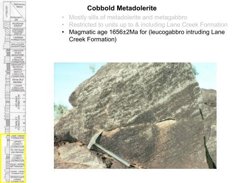 Palaeoproterozoic to Mesoproterozoic Geology of North Queensland