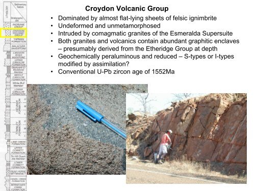 Palaeoproterozoic to Mesoproterozoic Geology of North Queensland