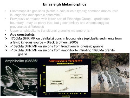 Palaeoproterozoic to Mesoproterozoic Geology of North Queensland