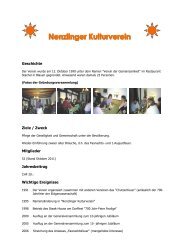 Nenzlinger Kulturverein History - Nenzlingen