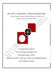 security paper mill: hoshangabad (mp) - The India Government Mint ...