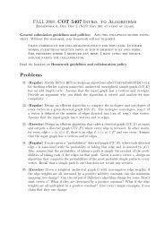FALL 2008: COT 5407 Intro. to Algorithms Problems