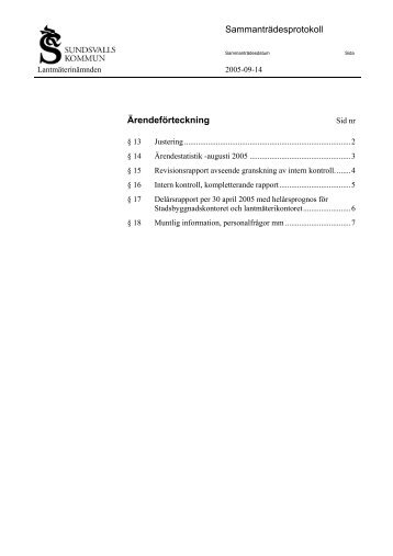 LantmÃ¤terinÃ¤mnden protokoll - Sundsvall