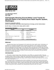 Hydrographs Showing Ground-Water Level Trends ... - Yakima County