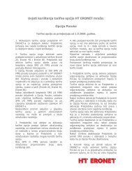 Uvjeti koriÃ…Â¡tenja za tarifnu opciju Poruke, PDF - HT Eronet