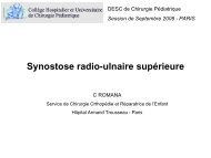 Dossier de synostose radio-ulnaire - SOFOP