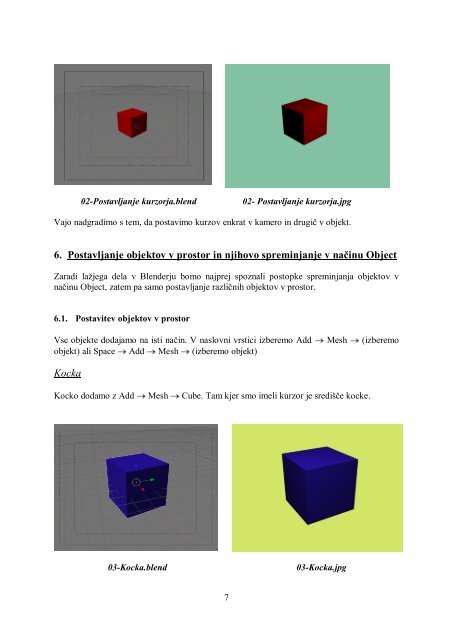 Osnove 3D modeliranja â program Blender