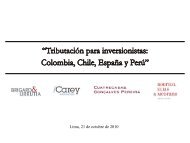 Adquisición de sociedades residentes en Colombia, Chile y España