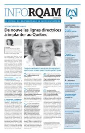 De nouvelles lignes directrices à implanter au Québec - Réseau ...