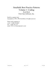 Smalltalk Best Practice Patterns Volume 1: Coding - Free