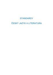 STANDARDY ÄESKÃ JAZYK A LITERATURA - Cmestatic