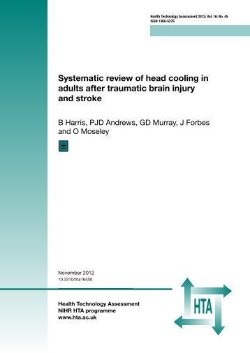 Systematic review of head cooling in adults after traumatic brain ...