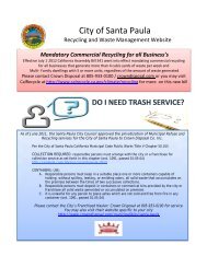 Recycling and Waste Management - City of Santa Paula