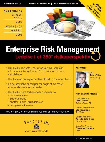 enterprise risk management - IBC Euroforum