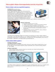 Műszerajánló villamos biztonságtechnikai mérések elvégzéséhez