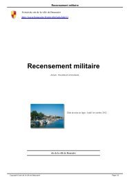 Recensement militaire - Beaucaire