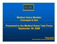 Medical Home Models - The Family Network on Disabilities of Florida