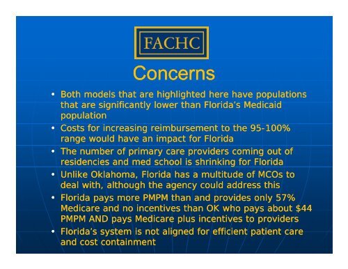 Medical Home Models - The Family Network on Disabilities of Florida