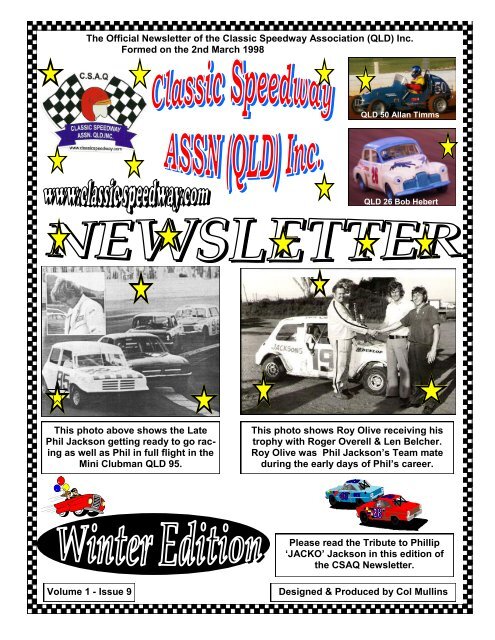 CSAQ Newsletter September 2013 - Classic Speedway Assn QLD