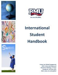 International Student Handbook - Robert Morris University