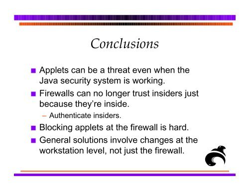 Blocking Java Applets at the Firewall