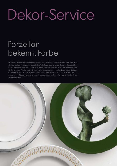 Prospekt - Bauscher Porzellan, Form Maitre - Badorf