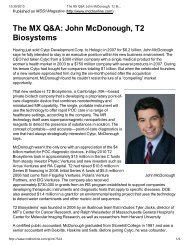 The MX Q&A: John McDonough, T2 Biosystems - Physic Ventures